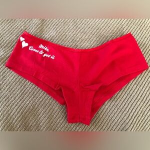 50% OFF SALE!!  Personalized “Mike” Red Cotton Tanga, Large